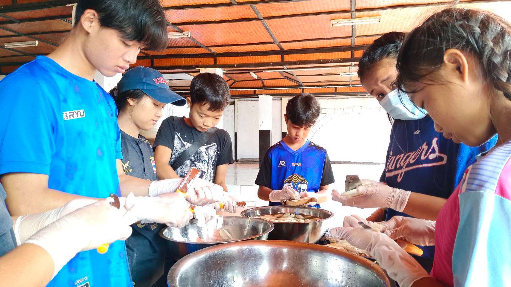 Children and youth practice following the steps.