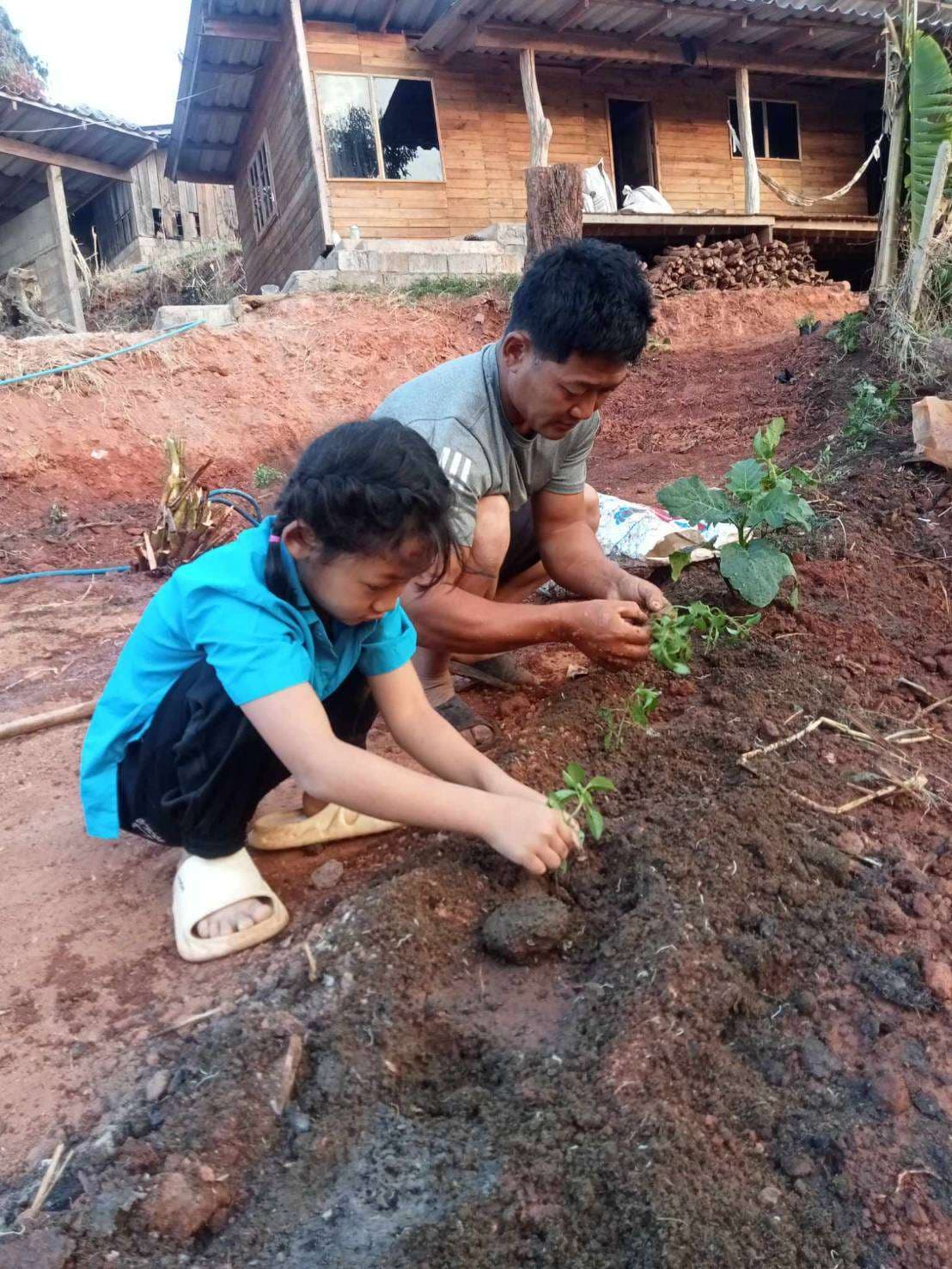 Growing Together: Parents and Children Cultivating Their Backyard Garden After Learning from Our Church Workshop!