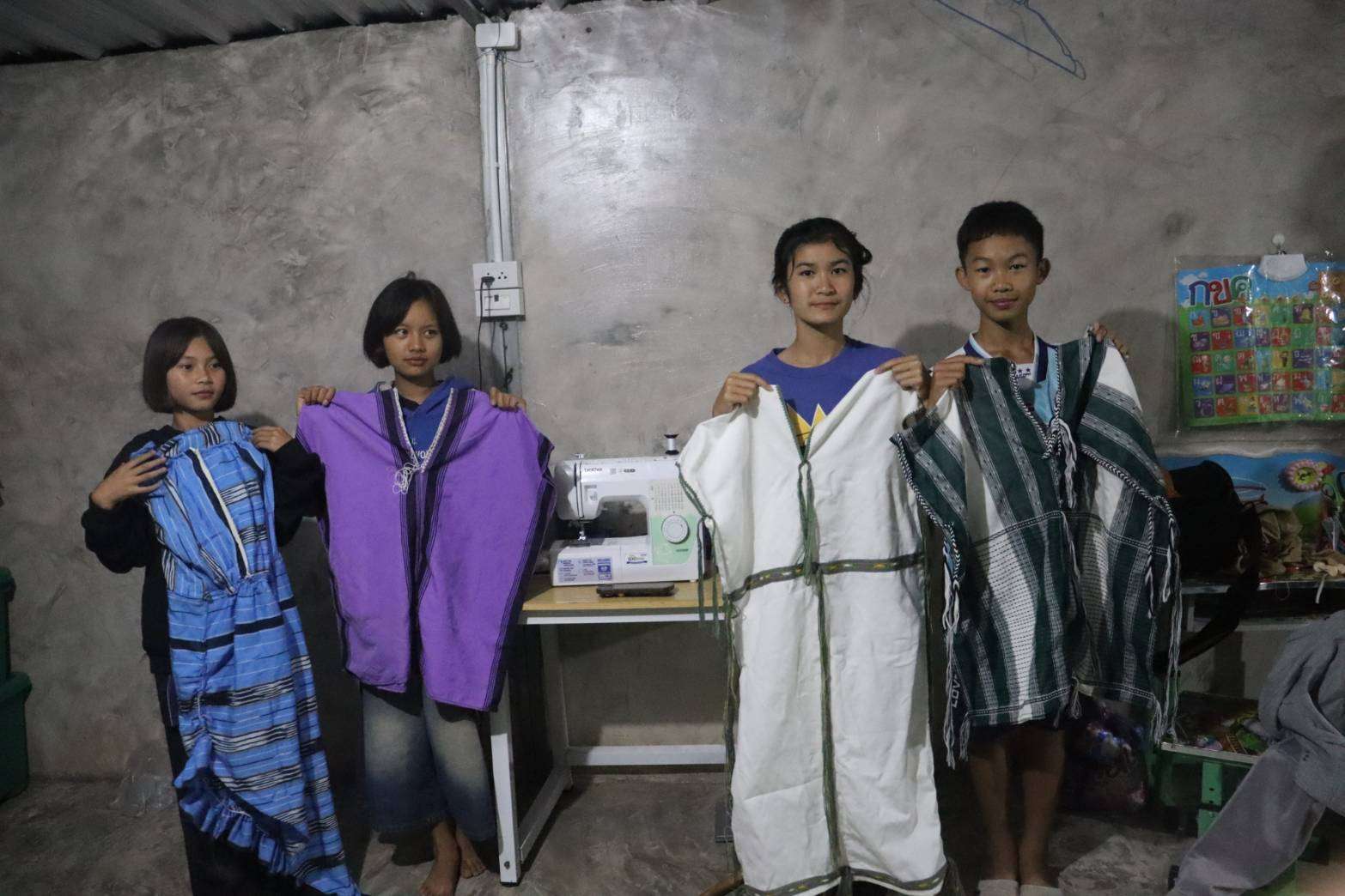 Products that children have produced and are ready for sale