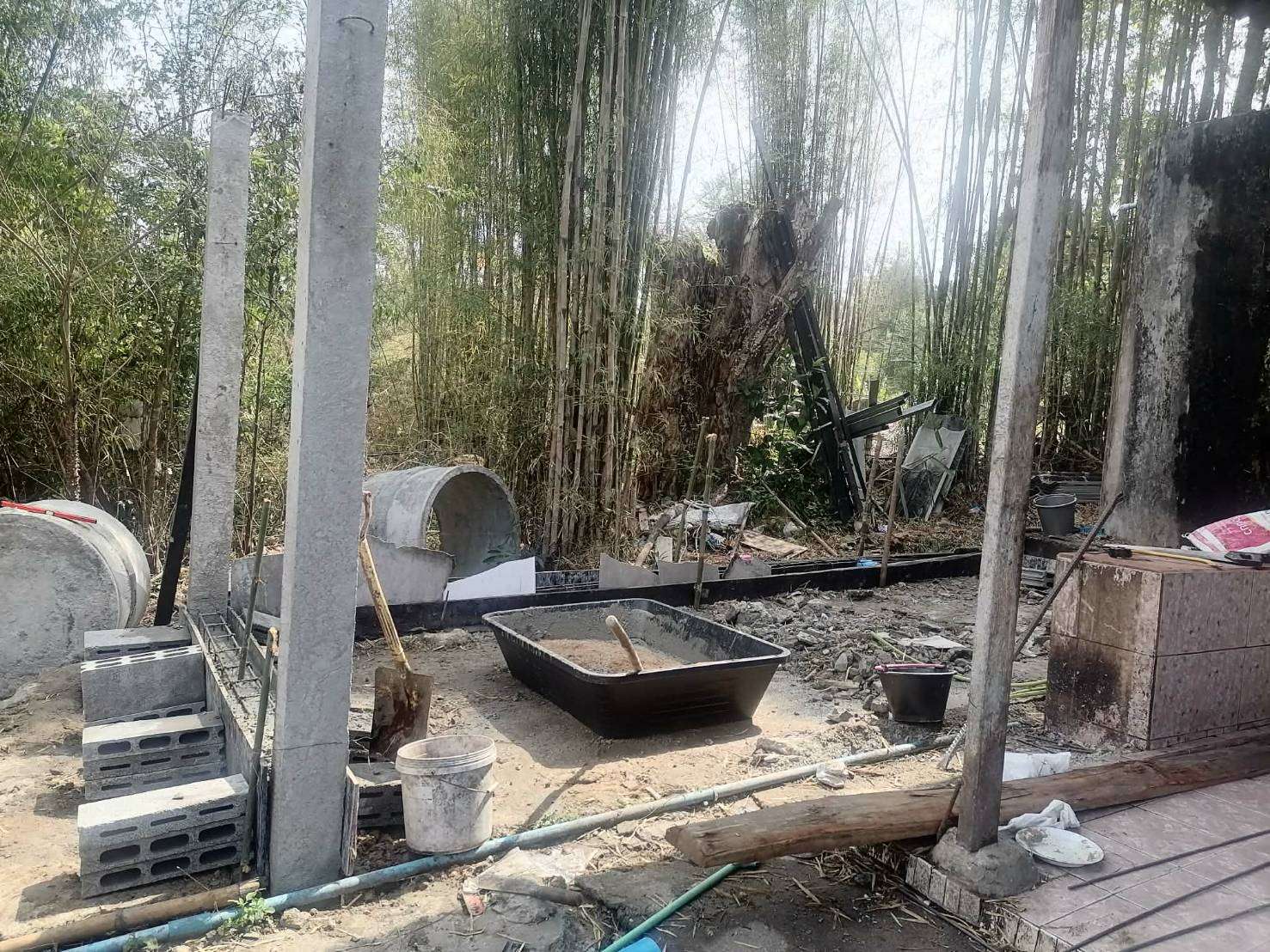 Construction has begun.