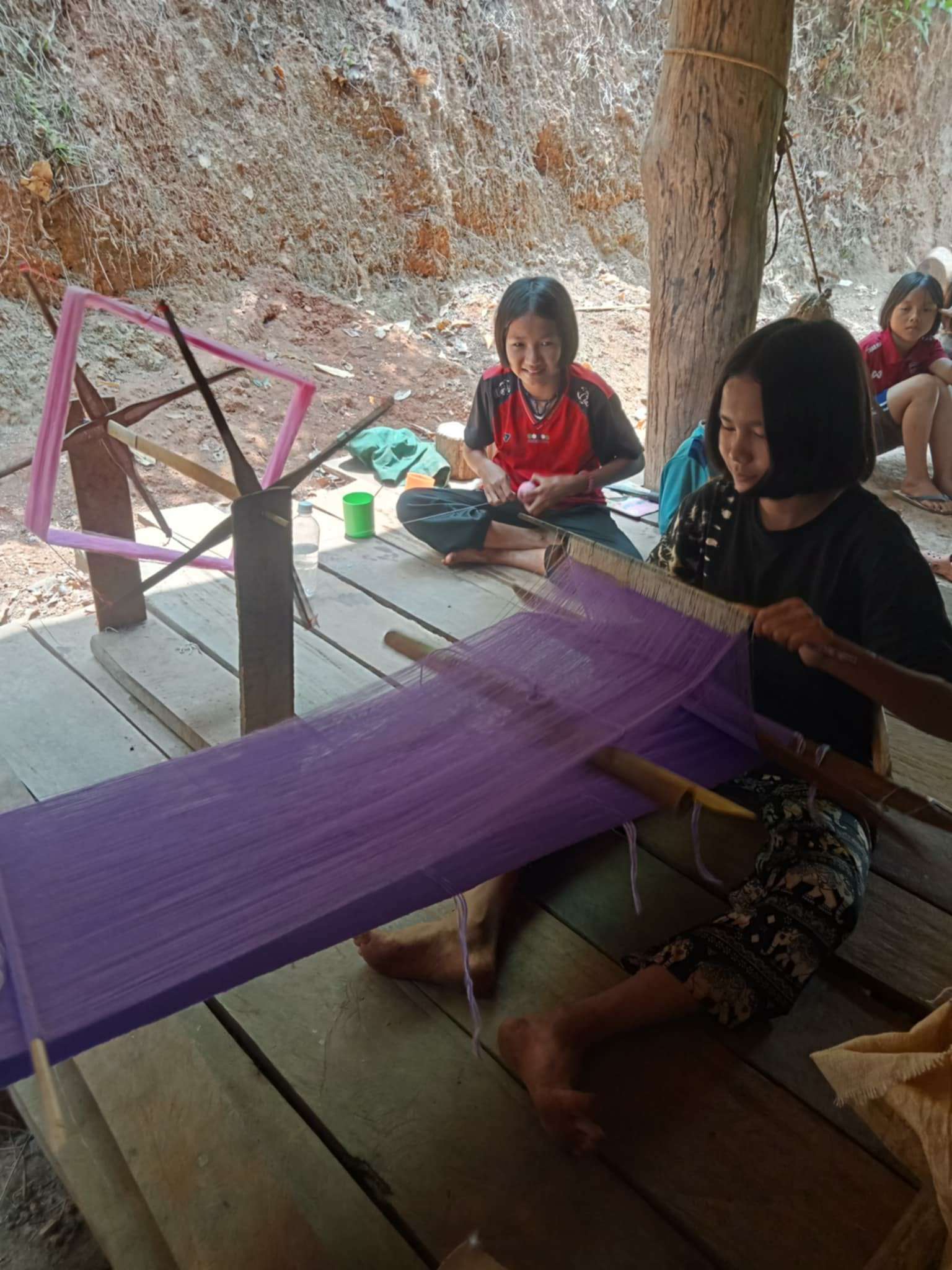 Promoting home-based weaving as a profession.