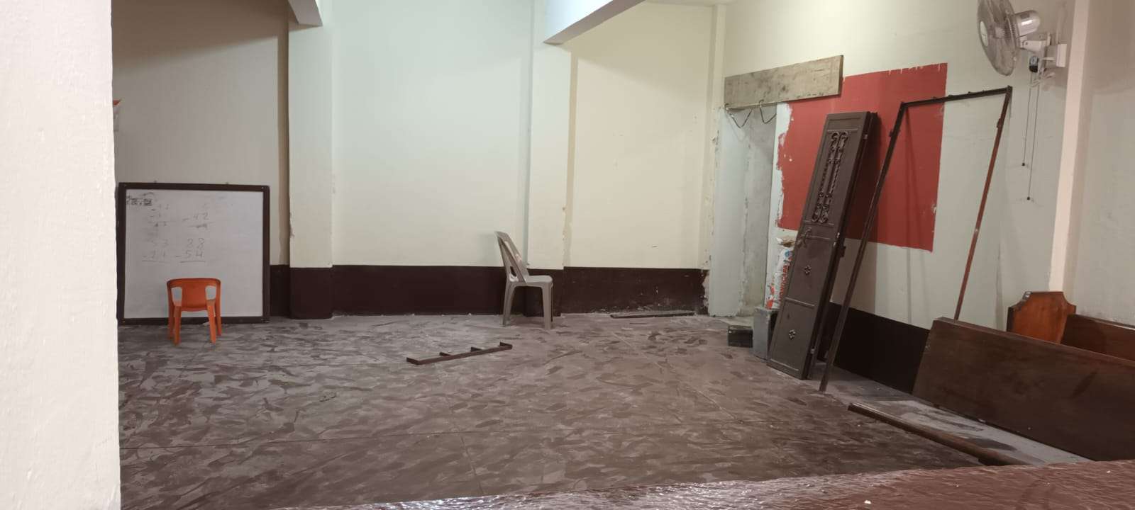 Adaptation of the music room by the church