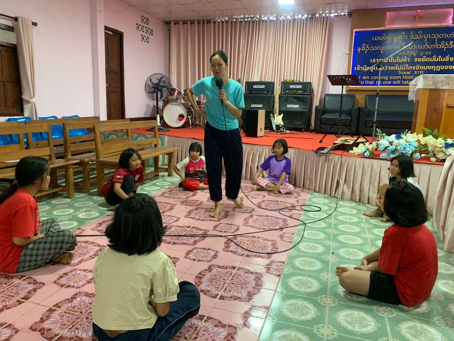 Fun activities at the bible studies