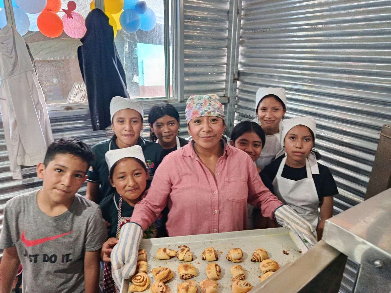 Participants in their pastry course