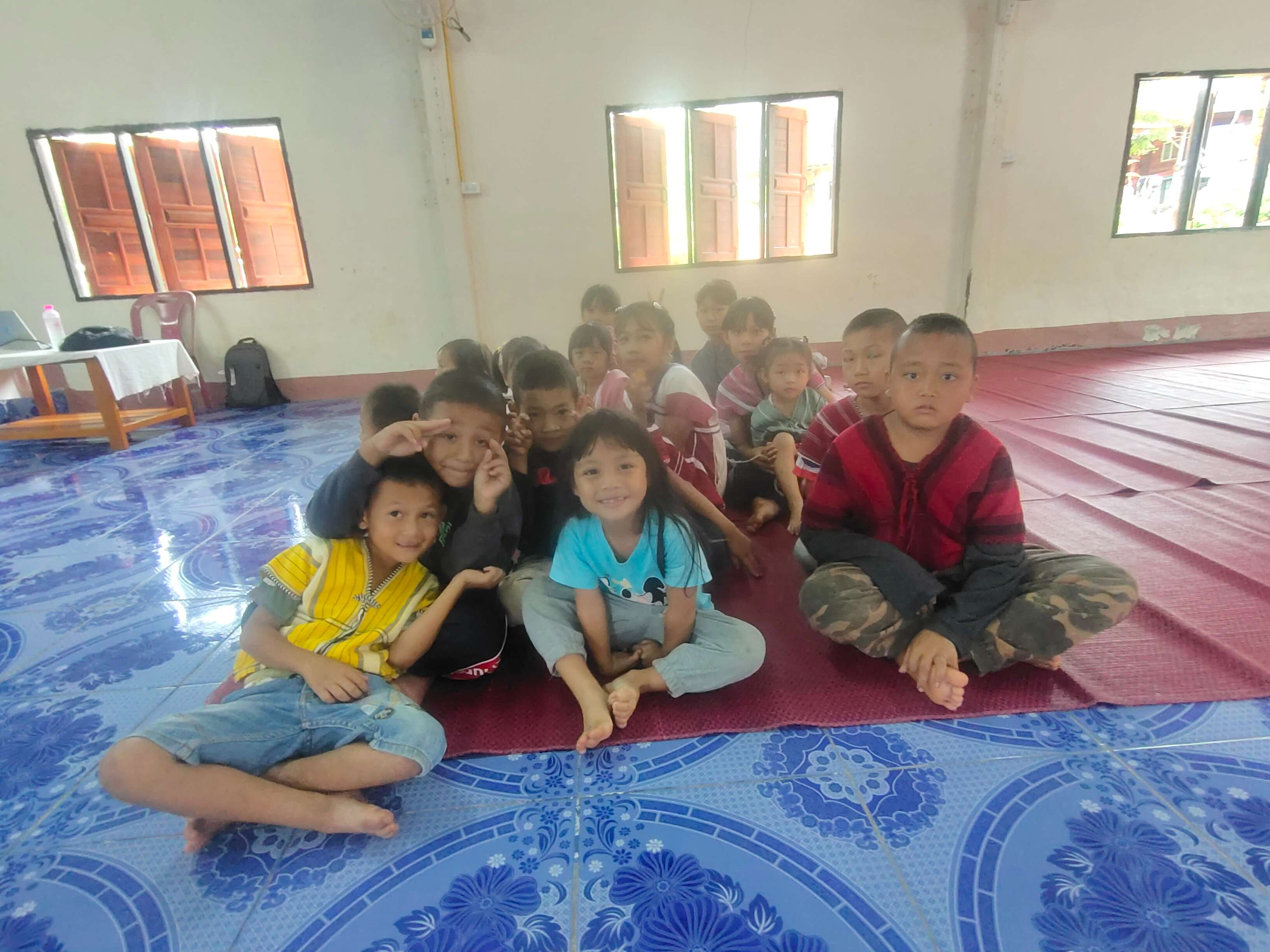children attending Sunday school at the church