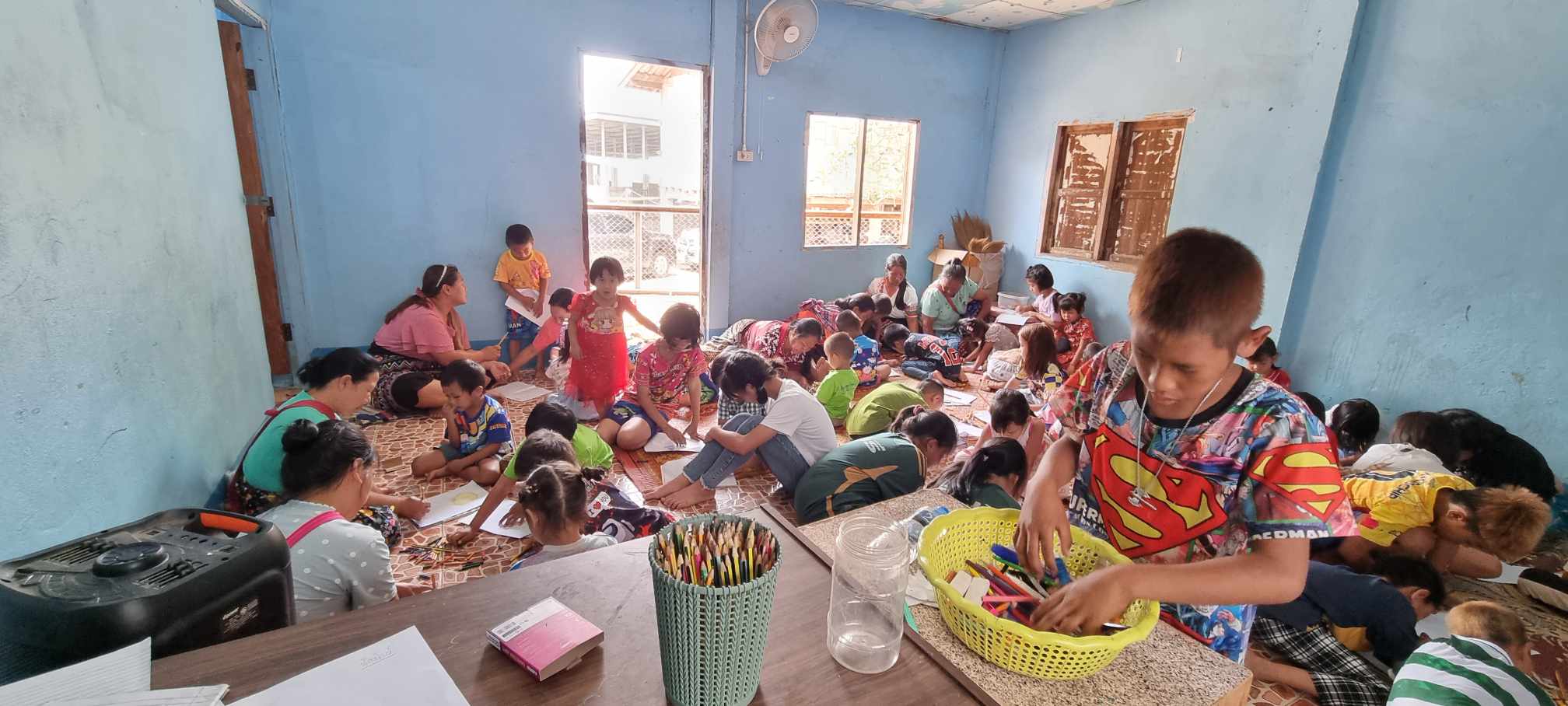 The children did activities on Saturday.