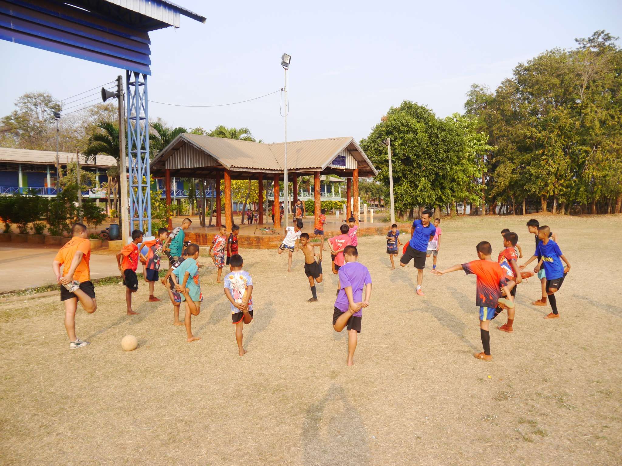 Stretching before practice