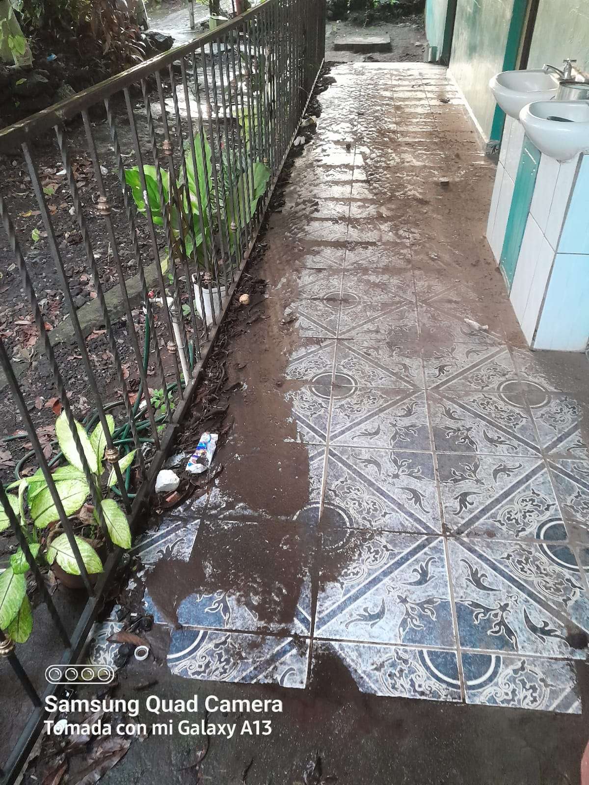 Damage caused by rainwater 