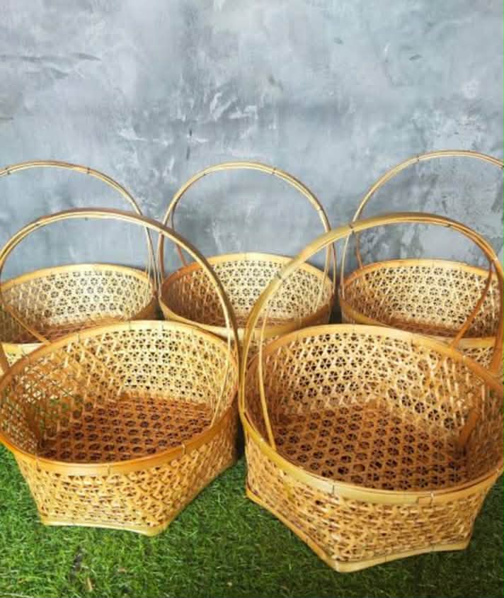 Now Available: Beautifully crafted bamboo baskets made by children and youth, ready for sale and supporting our community!