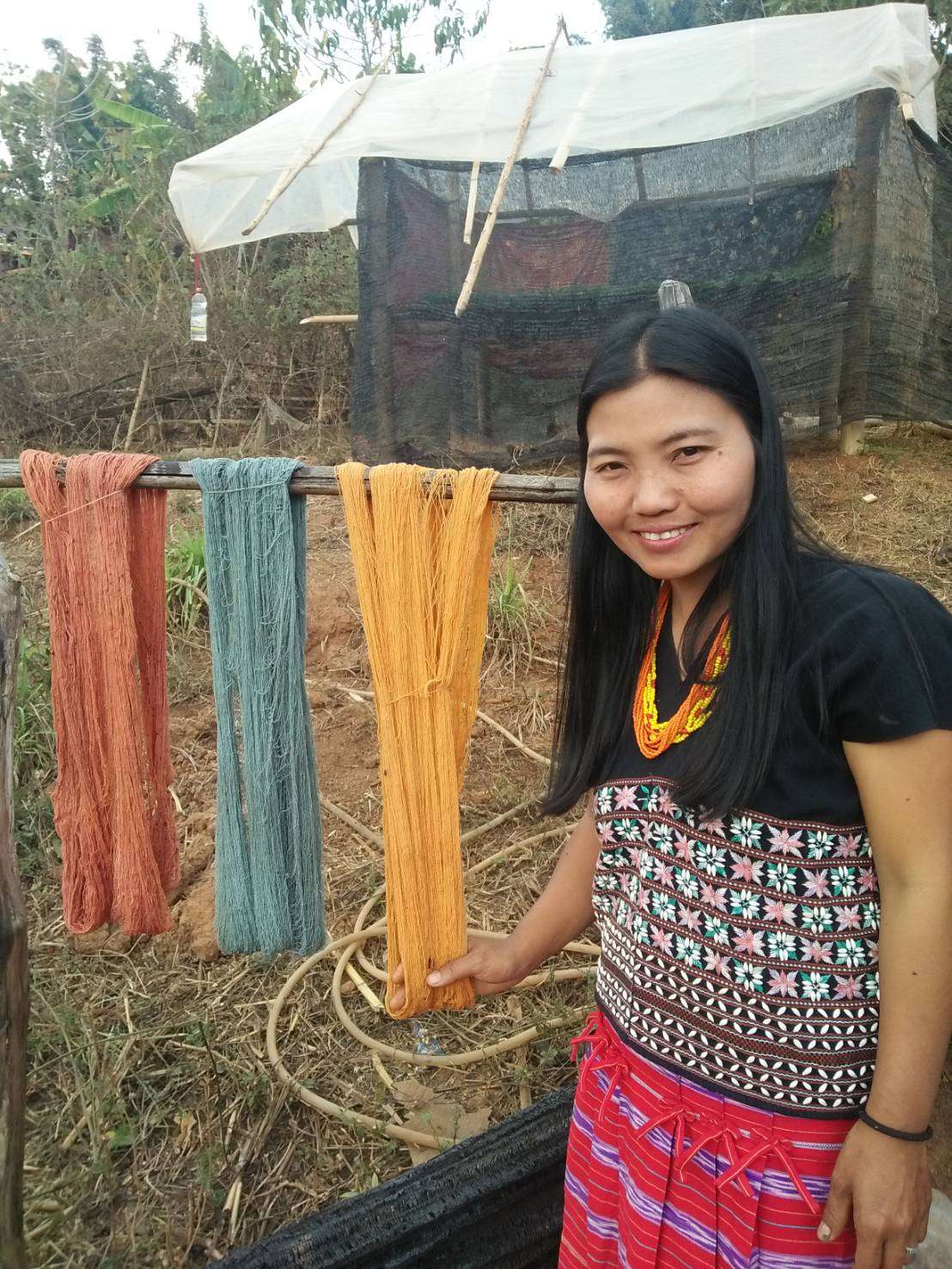 Naturally dyed cotton