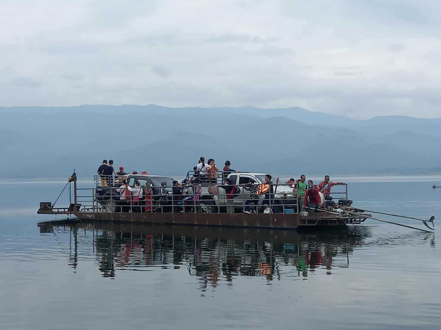 Daily Challenge: These images capture the community's journey as children bravely cross the river each day to reach their school, highlighting both the determination and risks involved in their education.