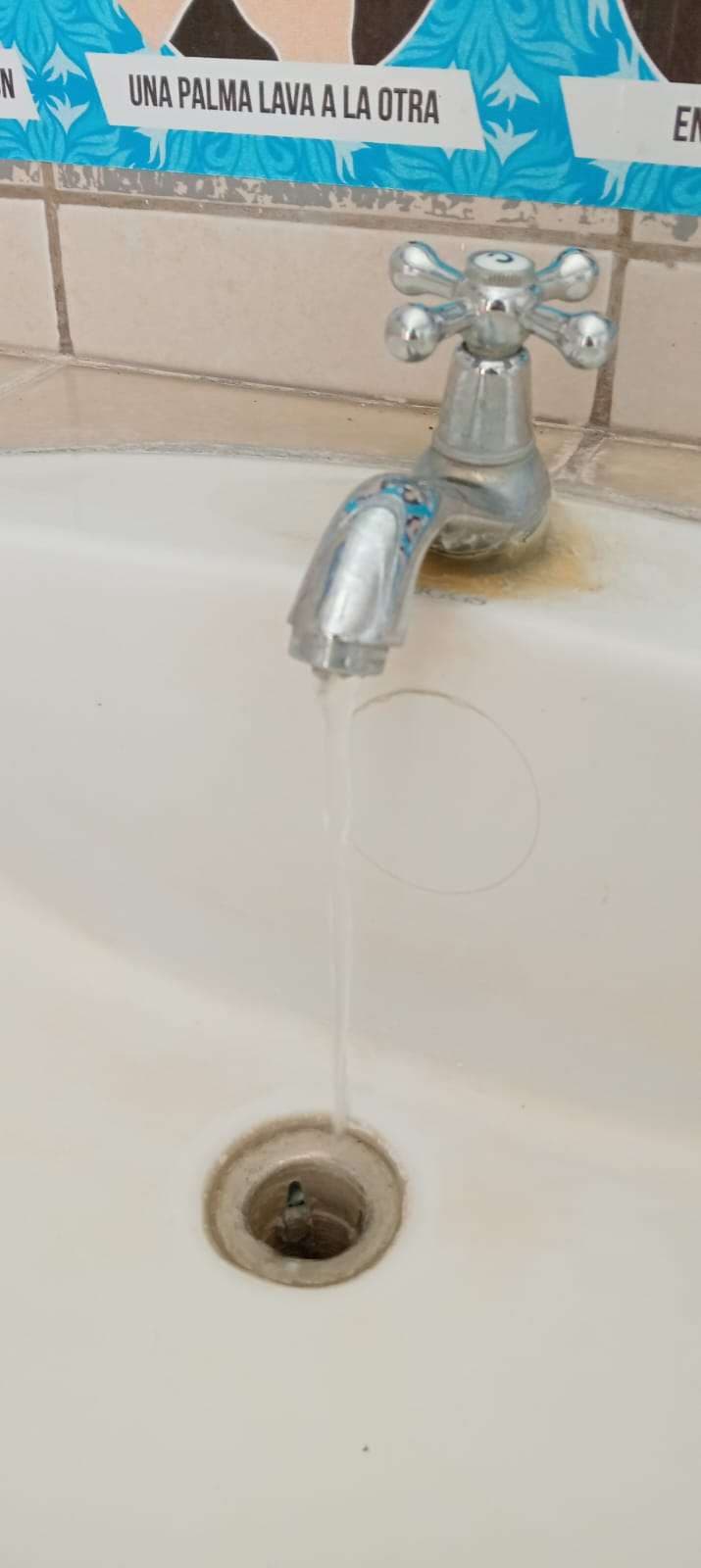 Low water flow.