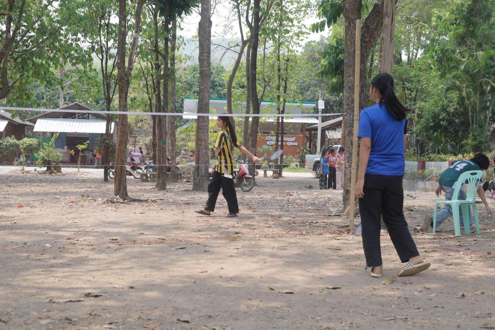Health court featuring badminton for active and healthy community fun.