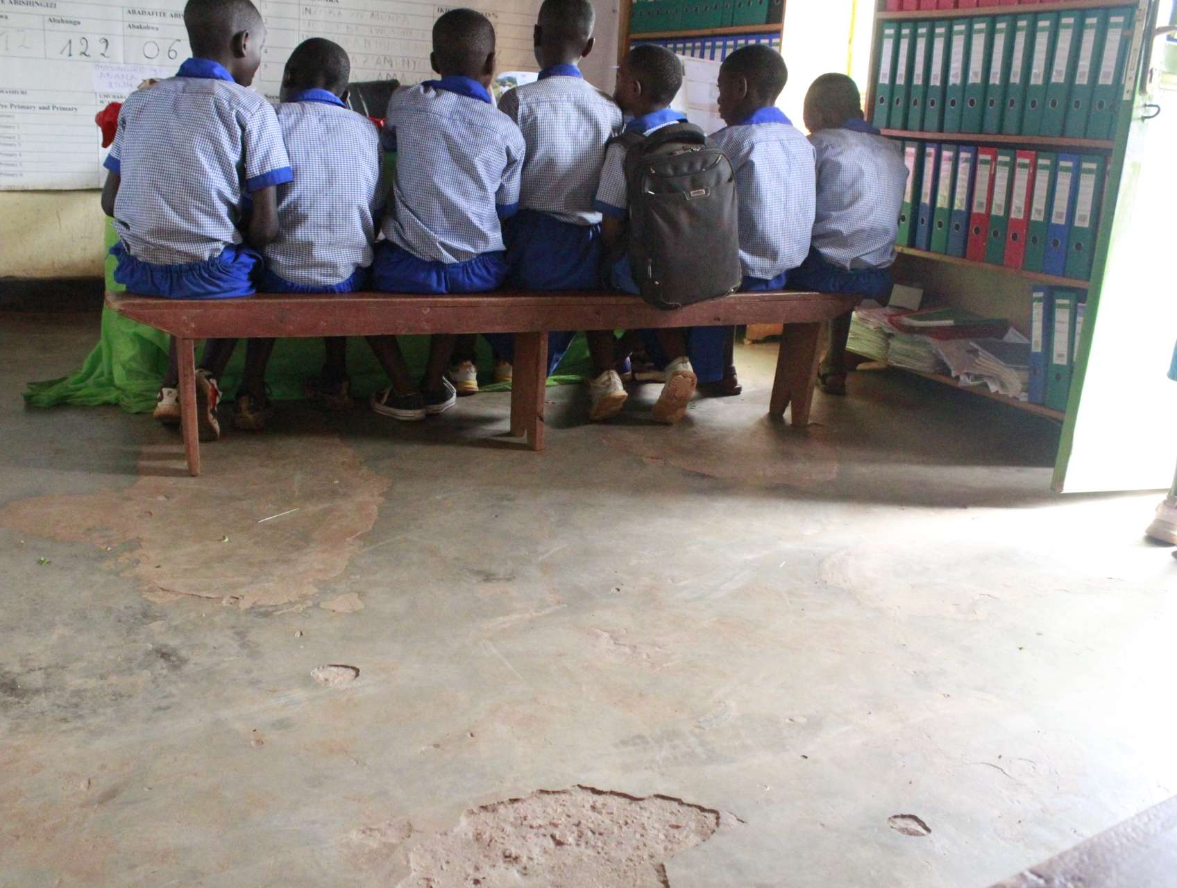 Old and damaged Social Communication room for children