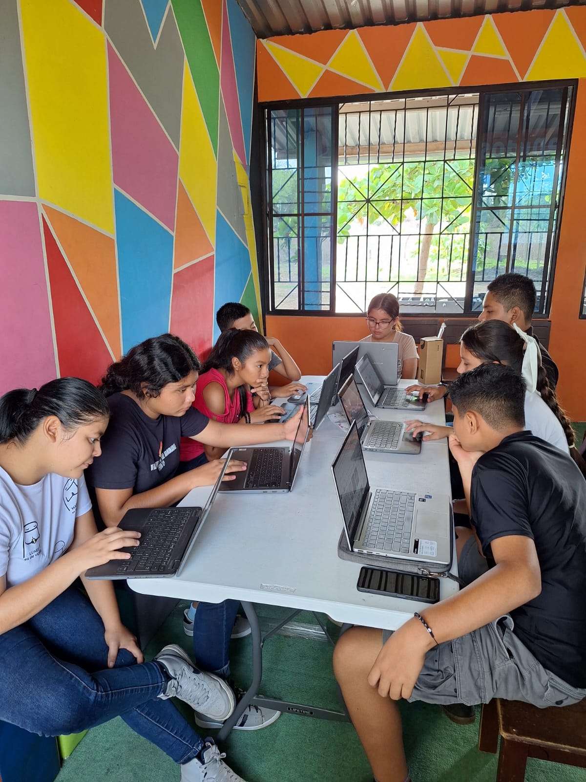 Participants learning to design