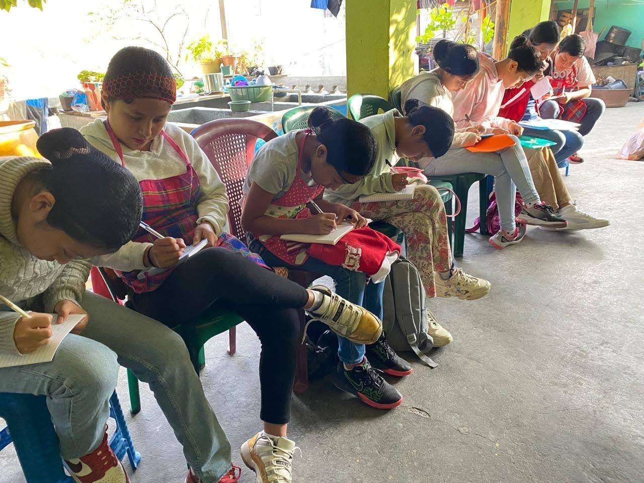 Taking notes so as not to forget a step