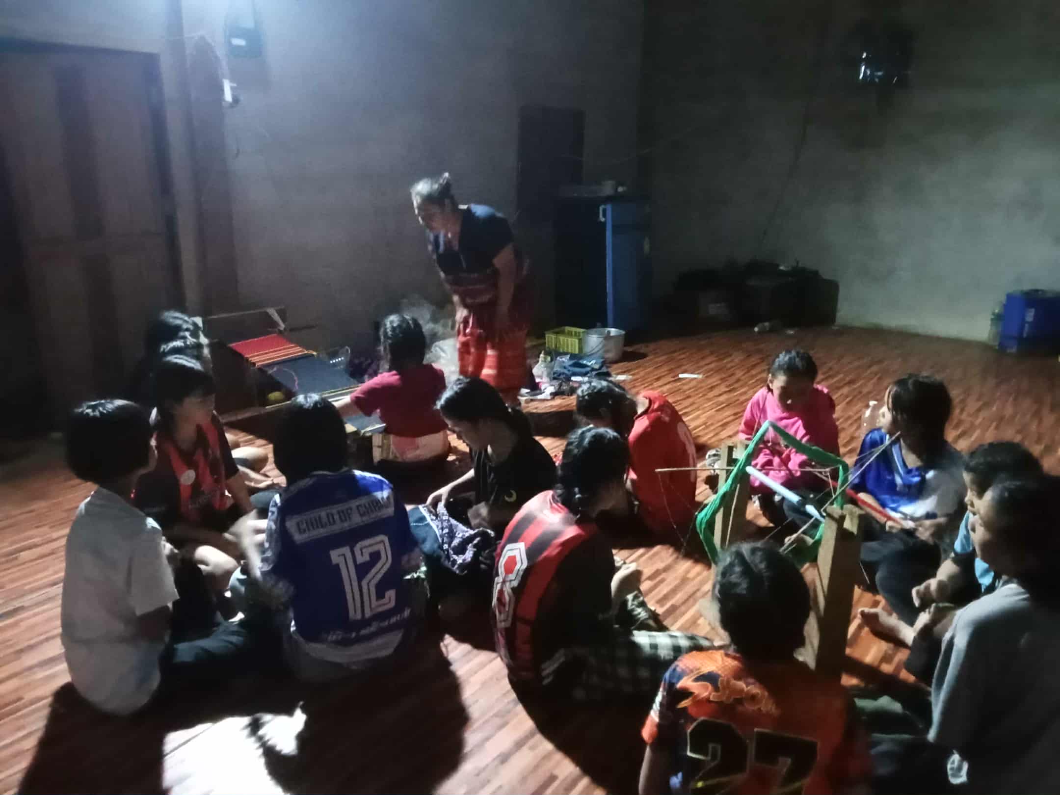 Overview of children's weaving activities