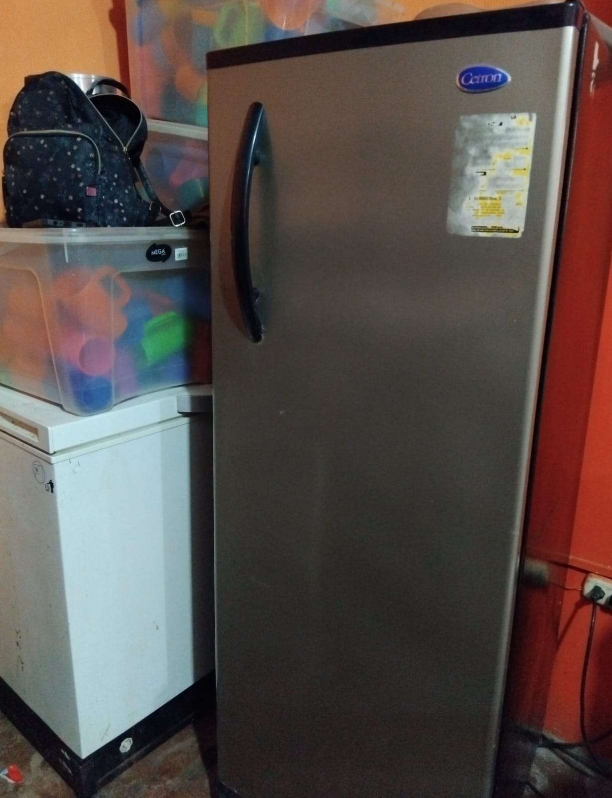 Current refrigerator and freezer