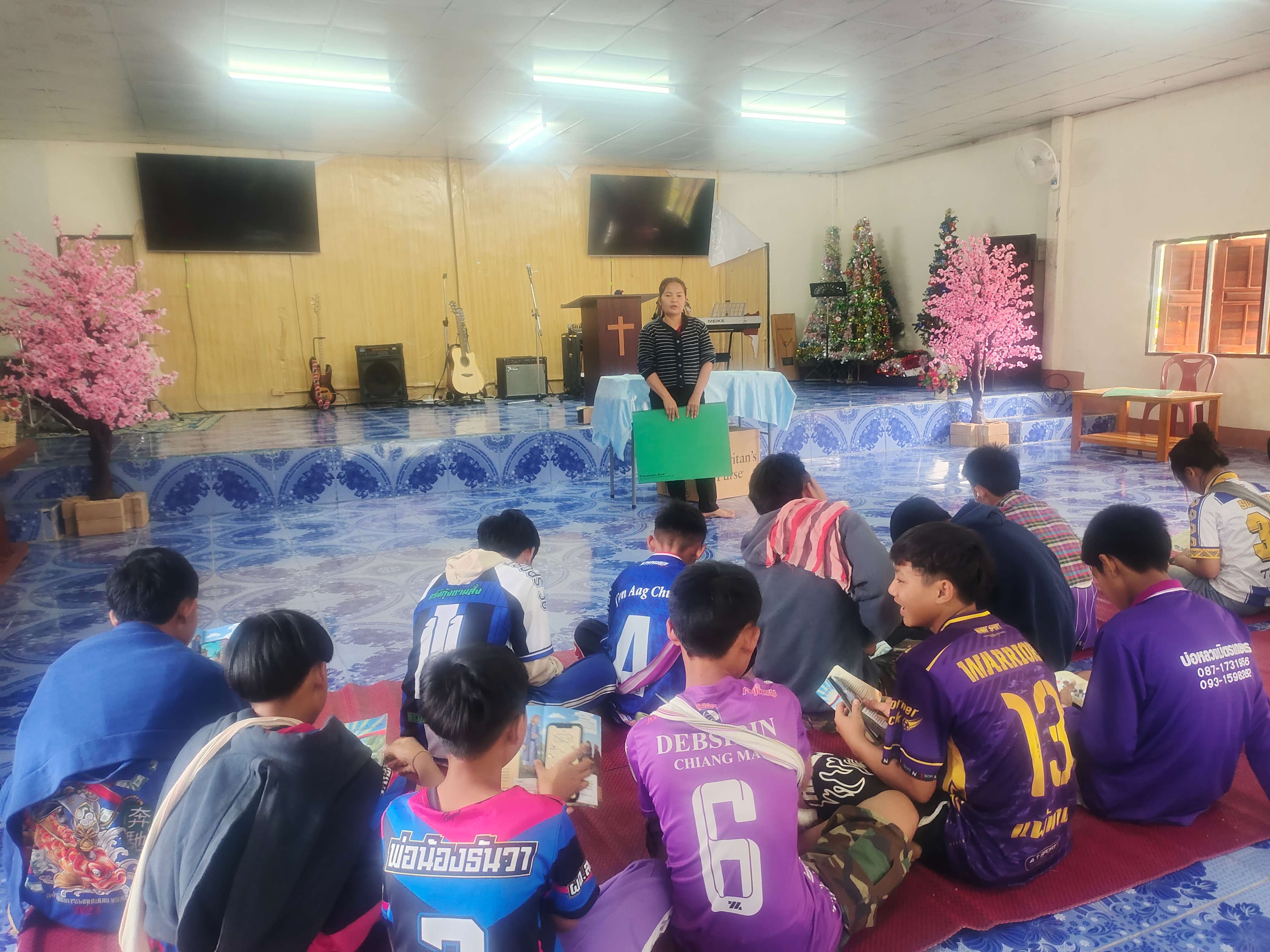 Children attending the church activities