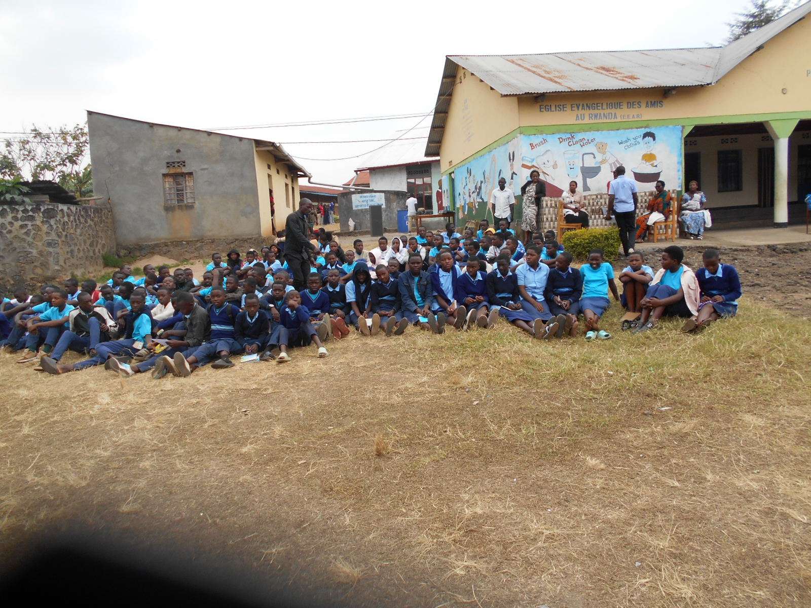Youth are given talks.