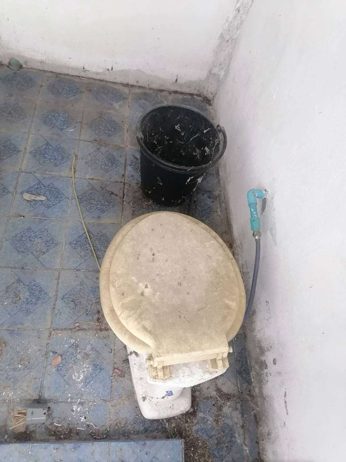 The current restroom and shower area is old and damaged, highlighting the urgent need for renovation to ensure a safe and hygienic space for our youth athletes.