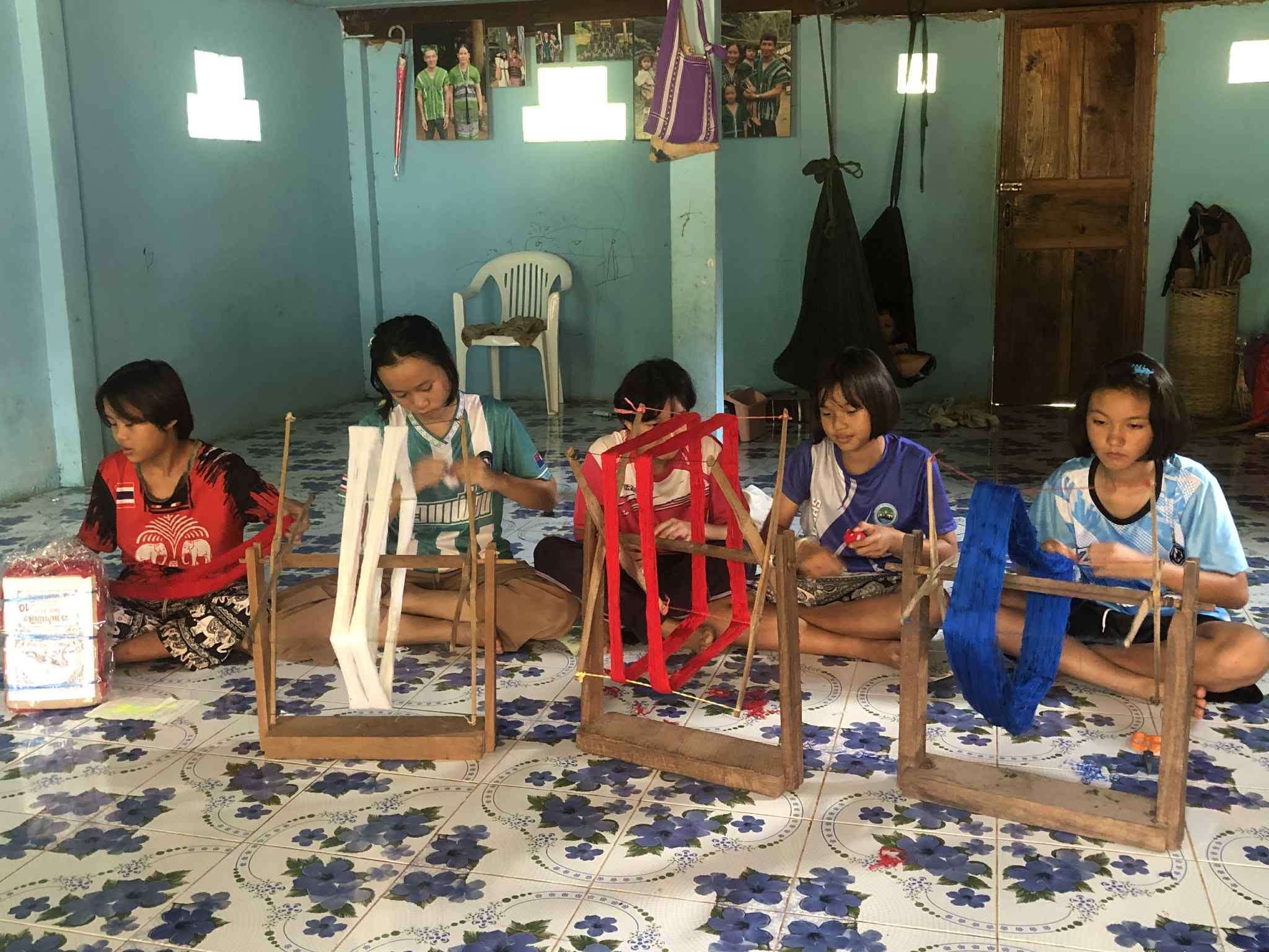 The weaving process