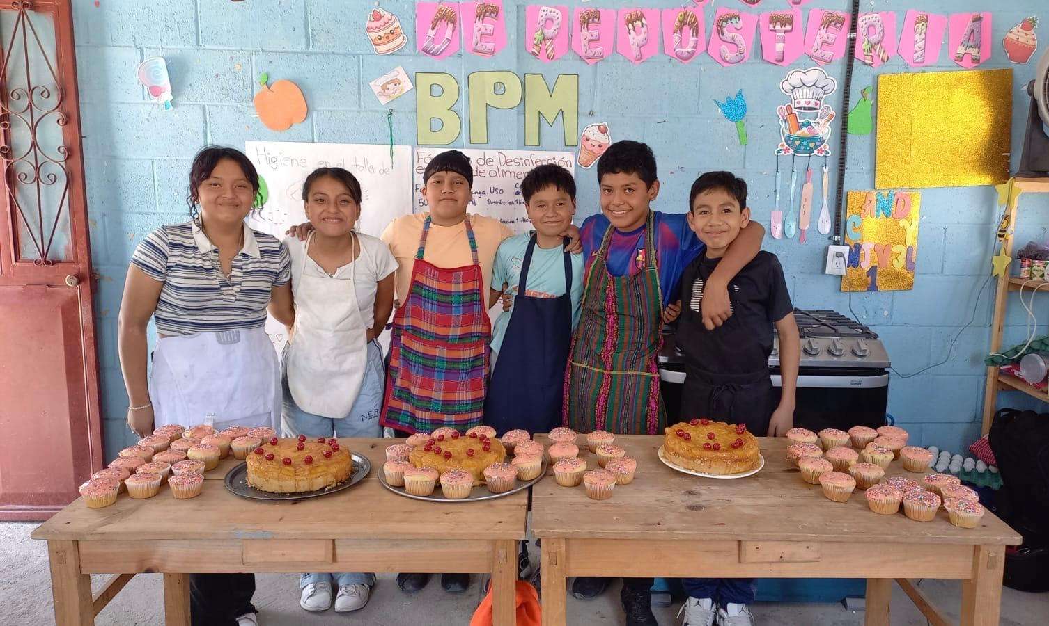 Happy with the result of their effort