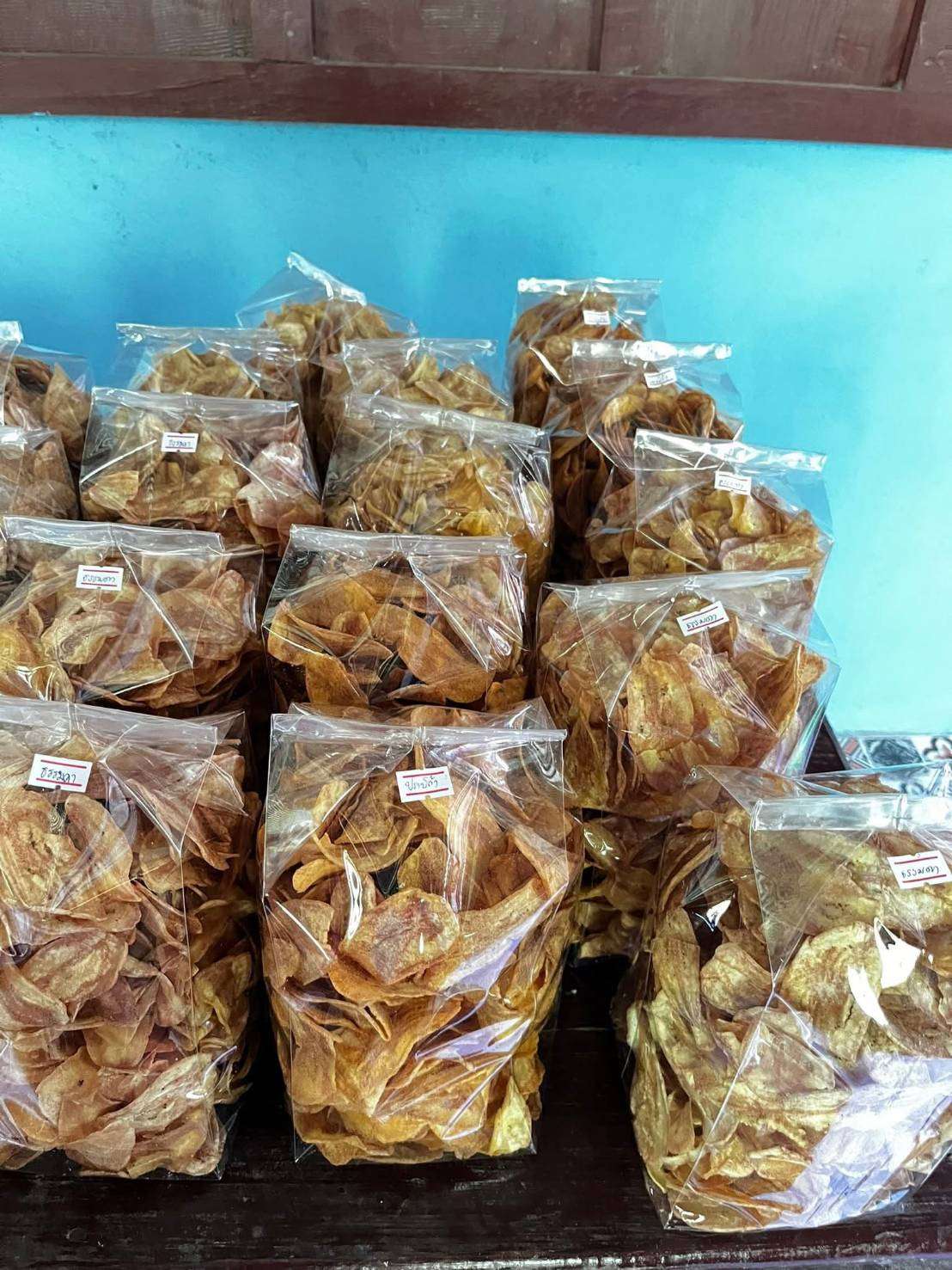 The banana chips product is now available for sale.