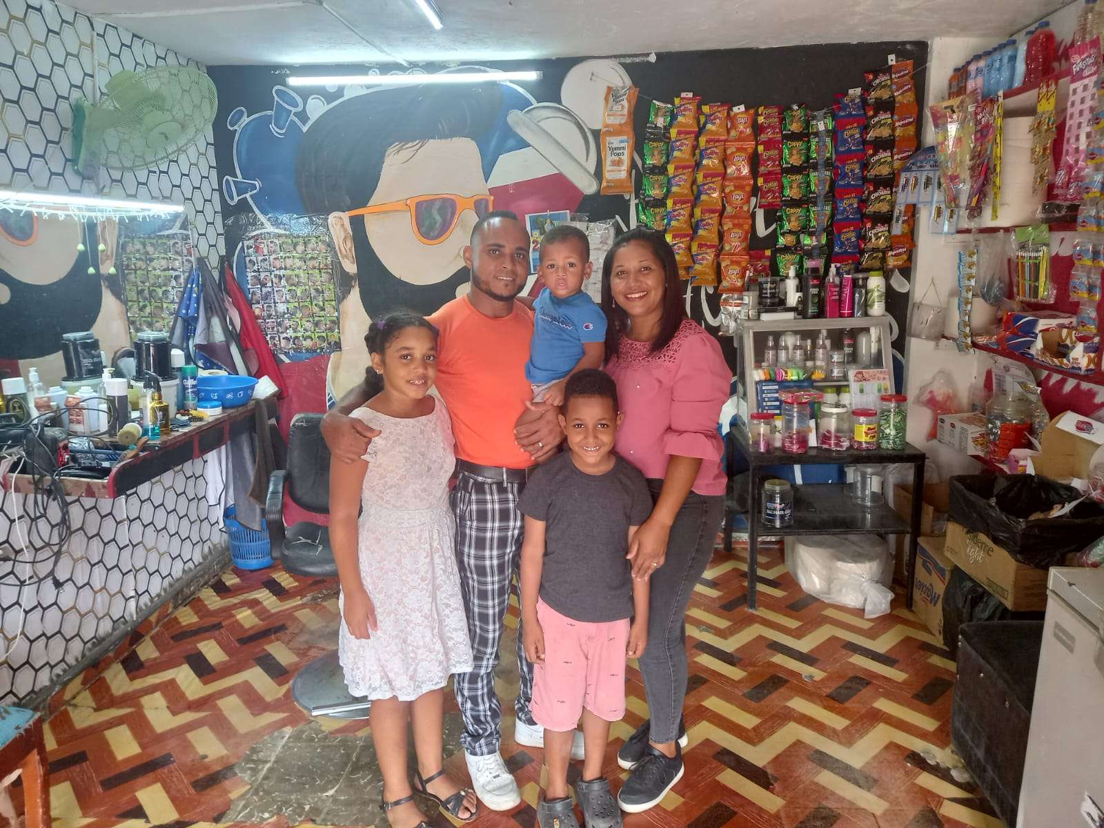 The Barber and His Family
