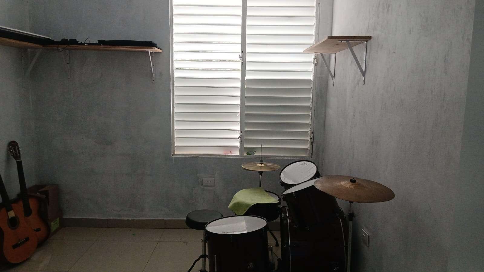 What was the music room like before?