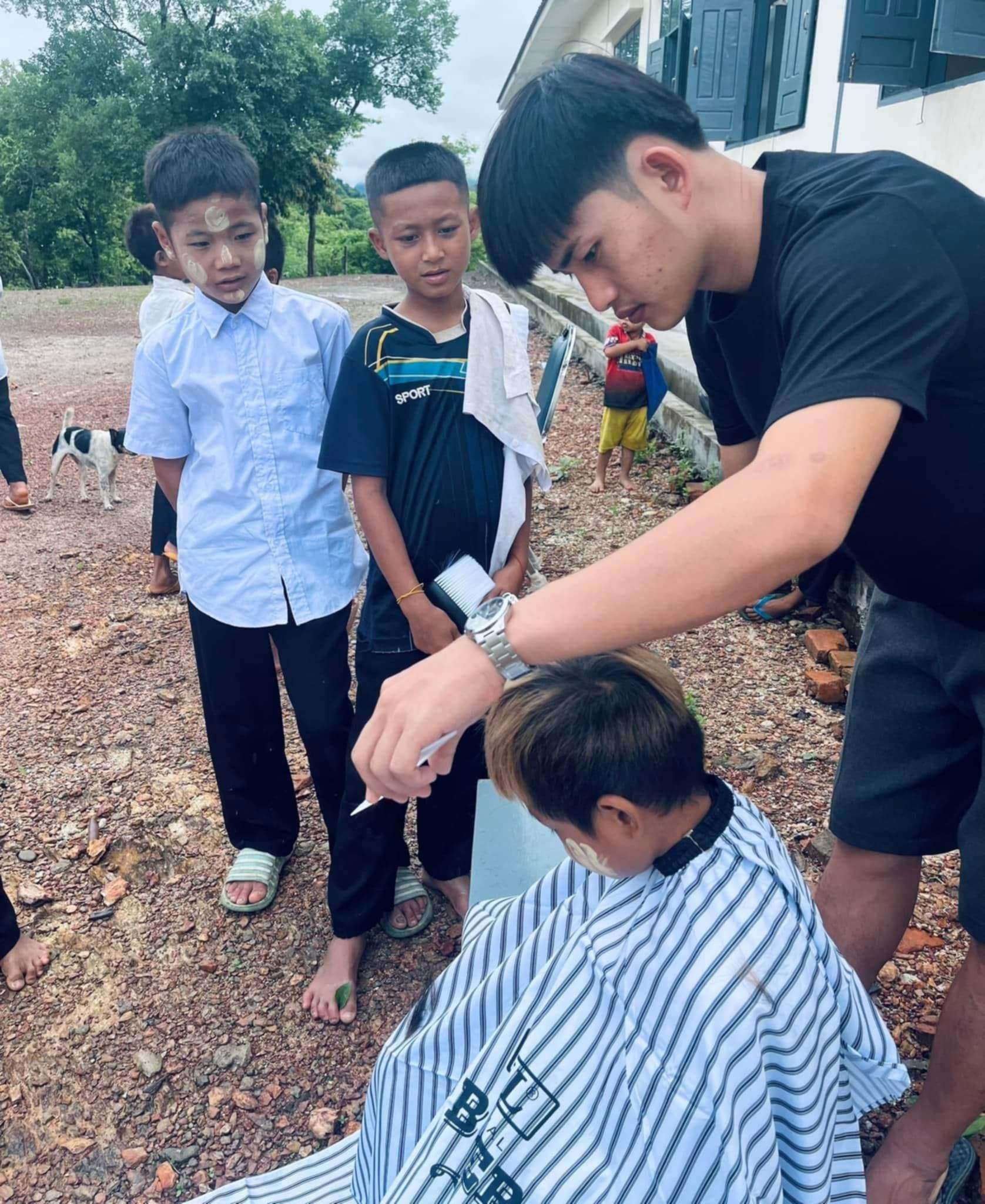 the Next Generation: A Teacher Sharing Expert Haircutting Skills