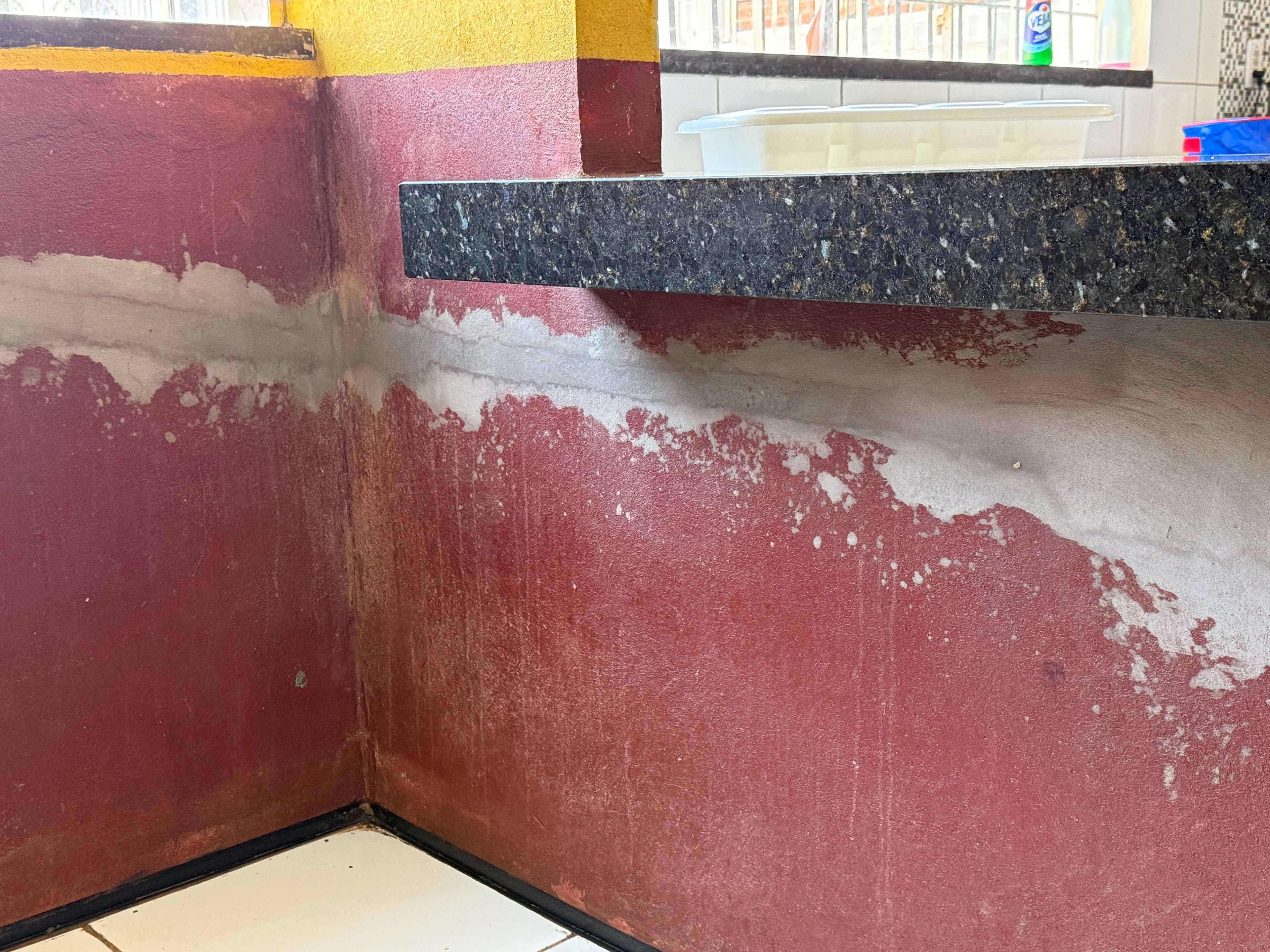 Wall and counter structure of the project