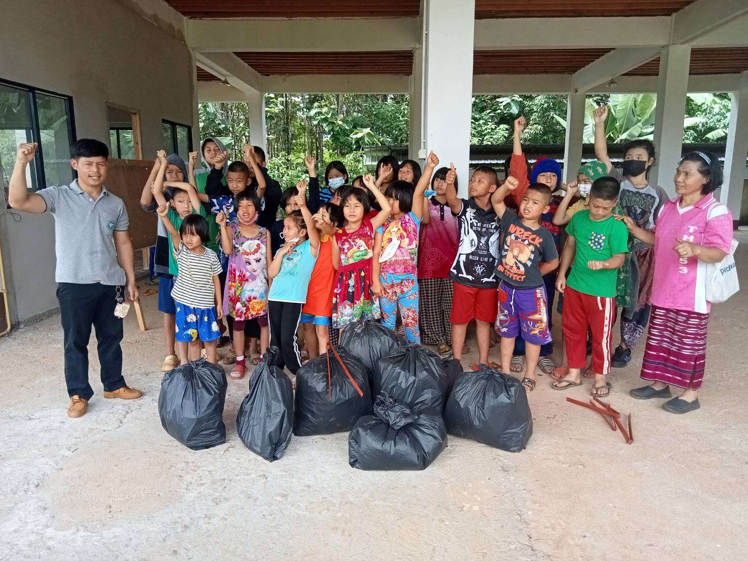 Go out and collect the trash and sort it again.