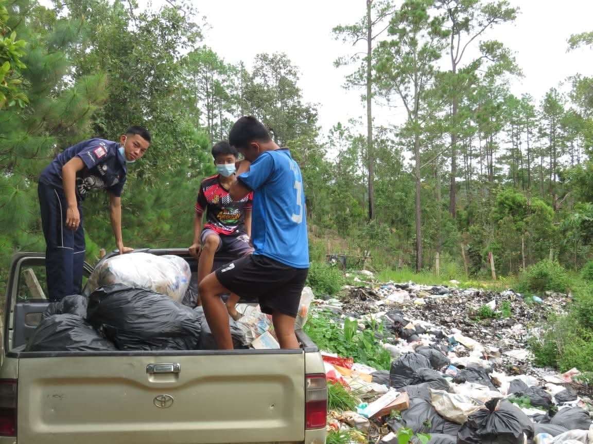 Previous Community landfill: Where locals dispose of their waste.