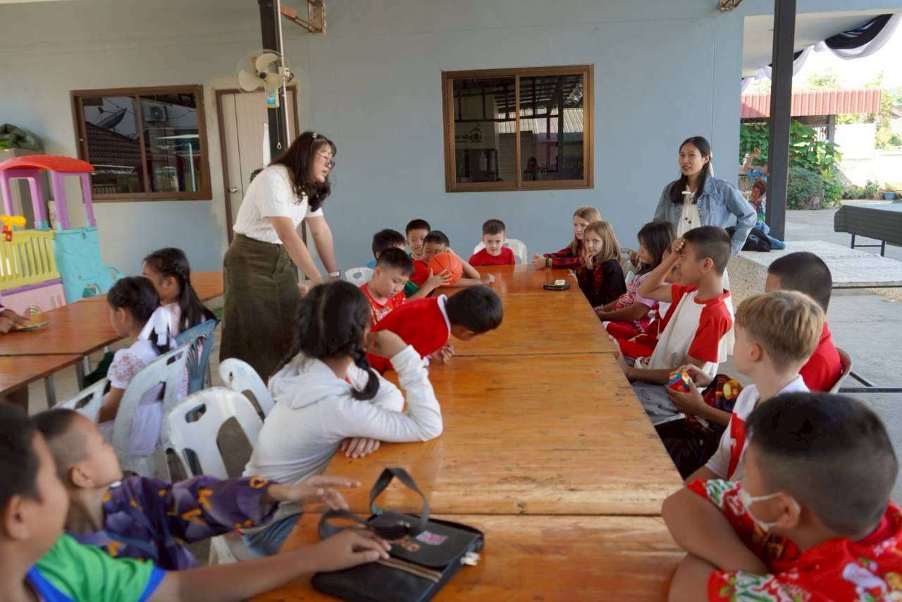 Teacher Rawee plays a part in supporting play and child development.