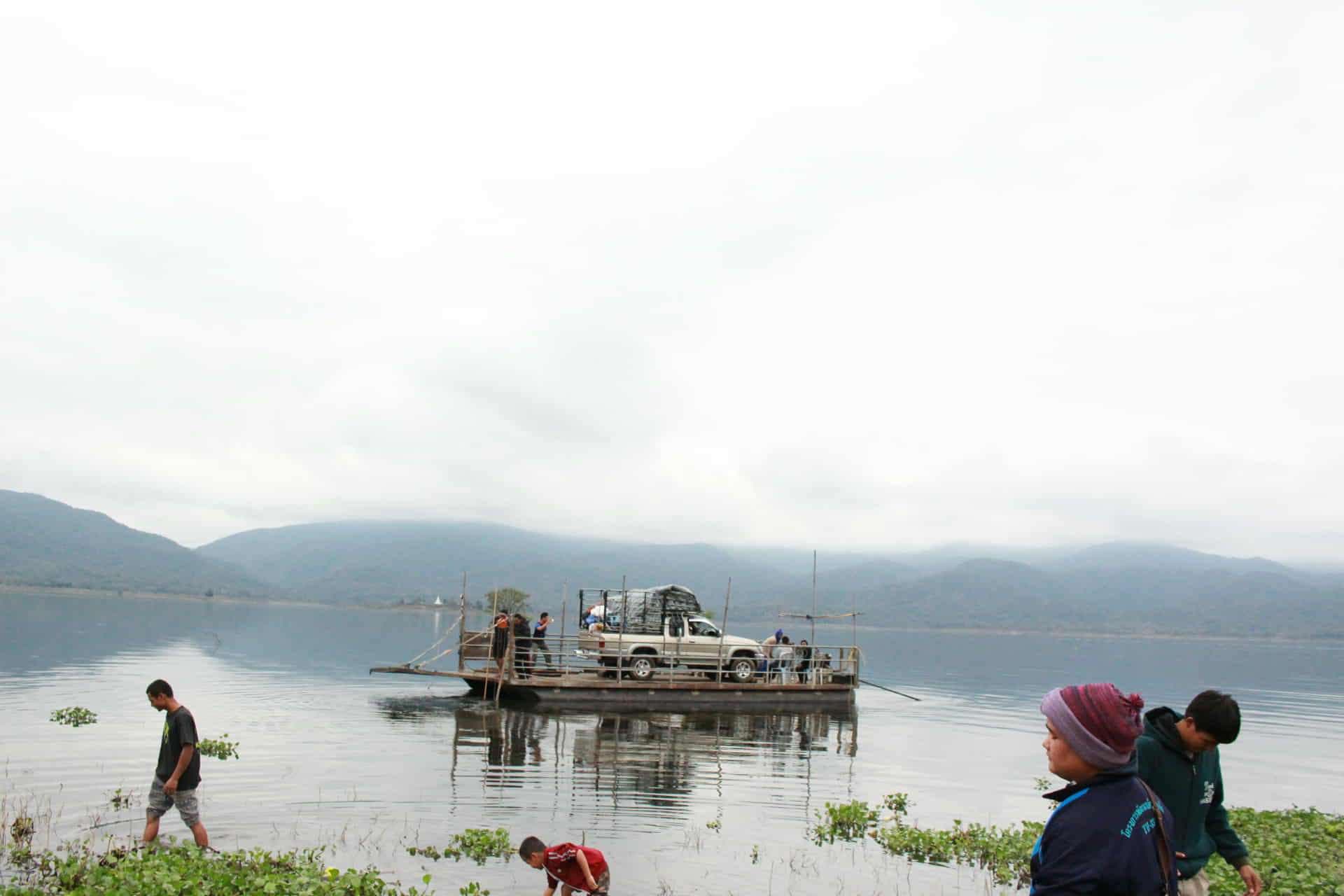 Crossing Courage: The stunning yet challenging surroundings at the river crossing
