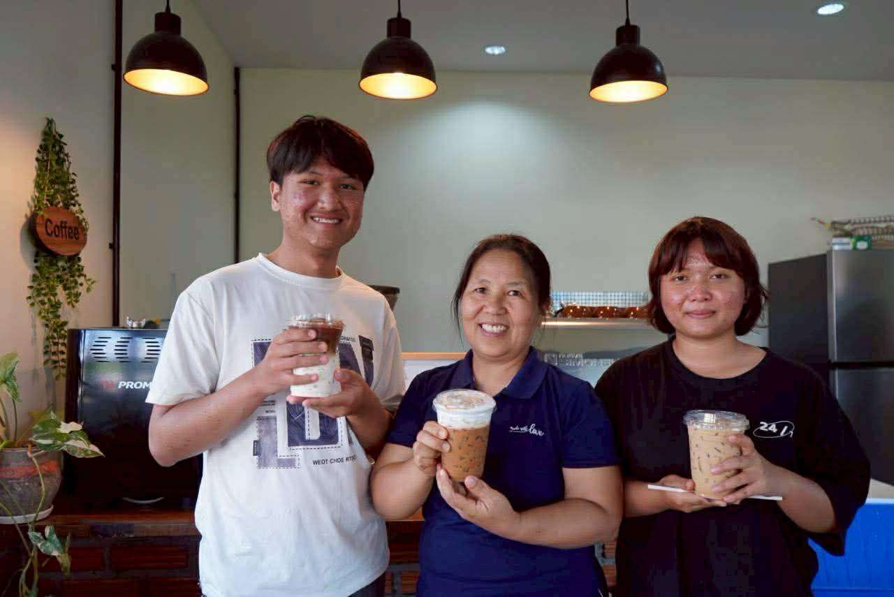 The youths successfully learned how to make drinks.