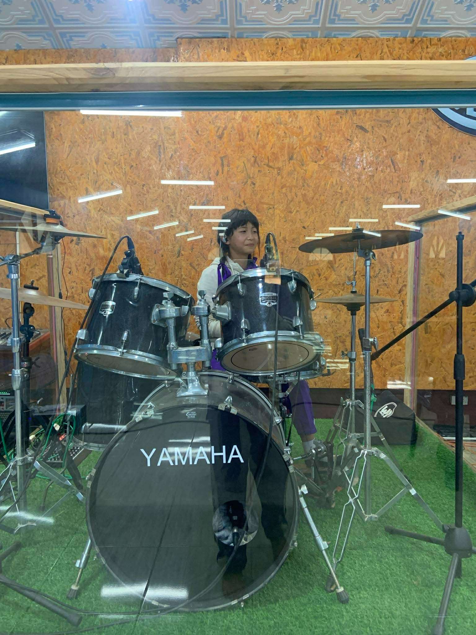 Children practicing musical poetry