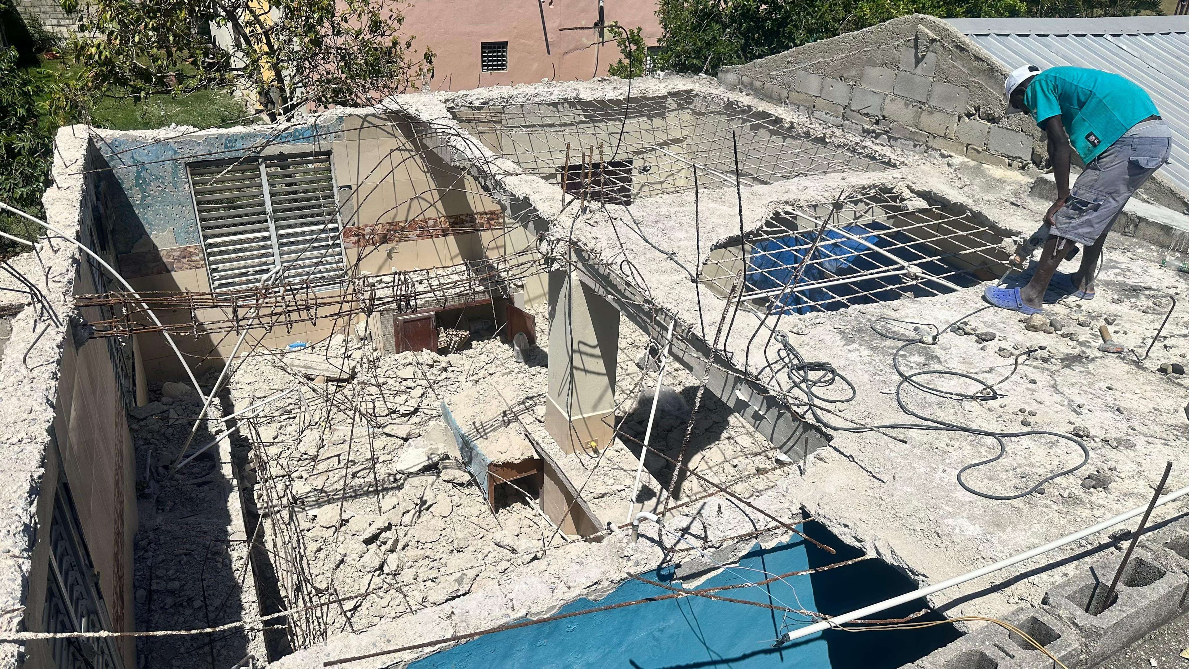 Kitchen ceiling collapsed