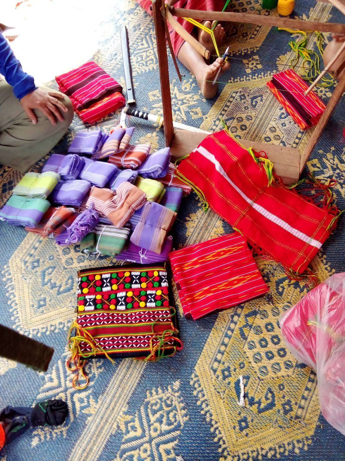 Woven fabric products from children and youth in the church