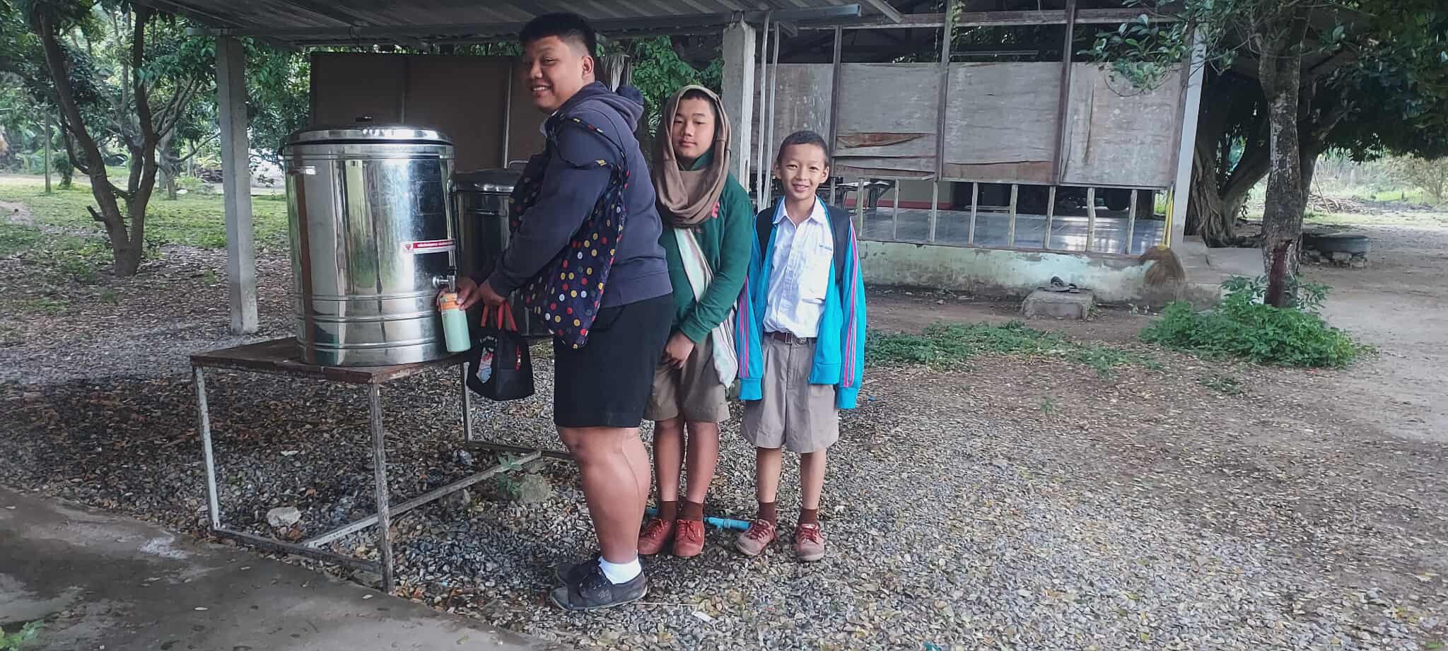 Essential access: A clean drinking water point, but still not enough to meet the community's needs.