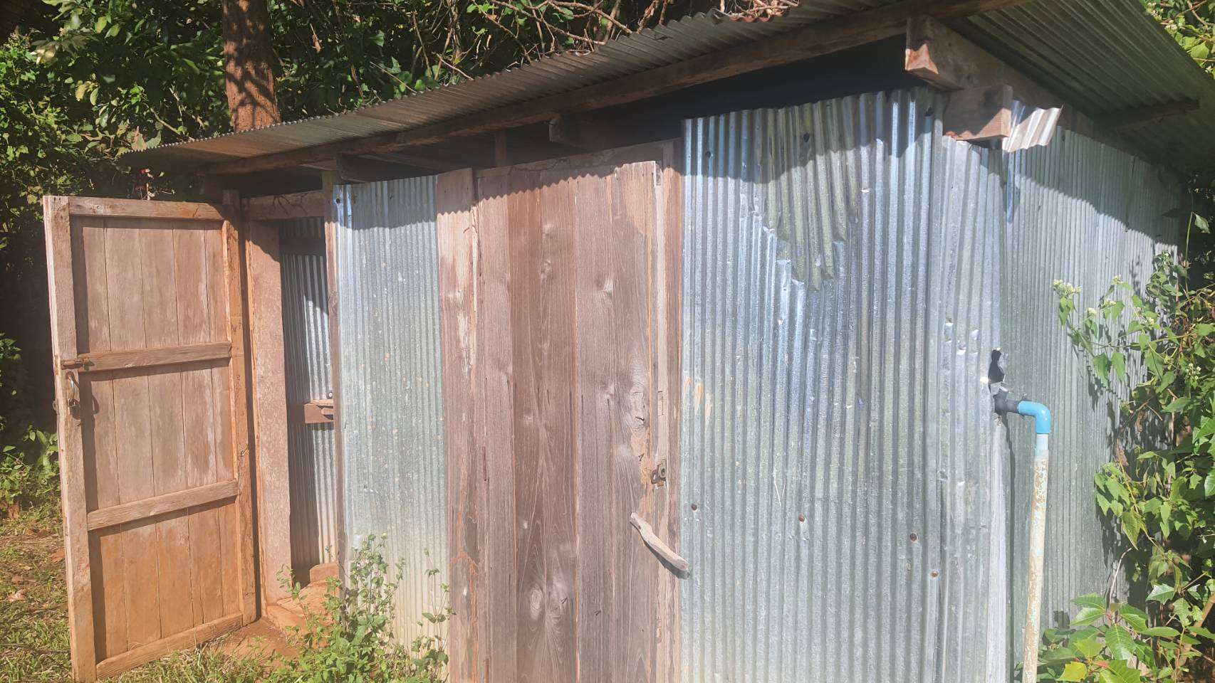 The toilets at the church are dilapidated and old.