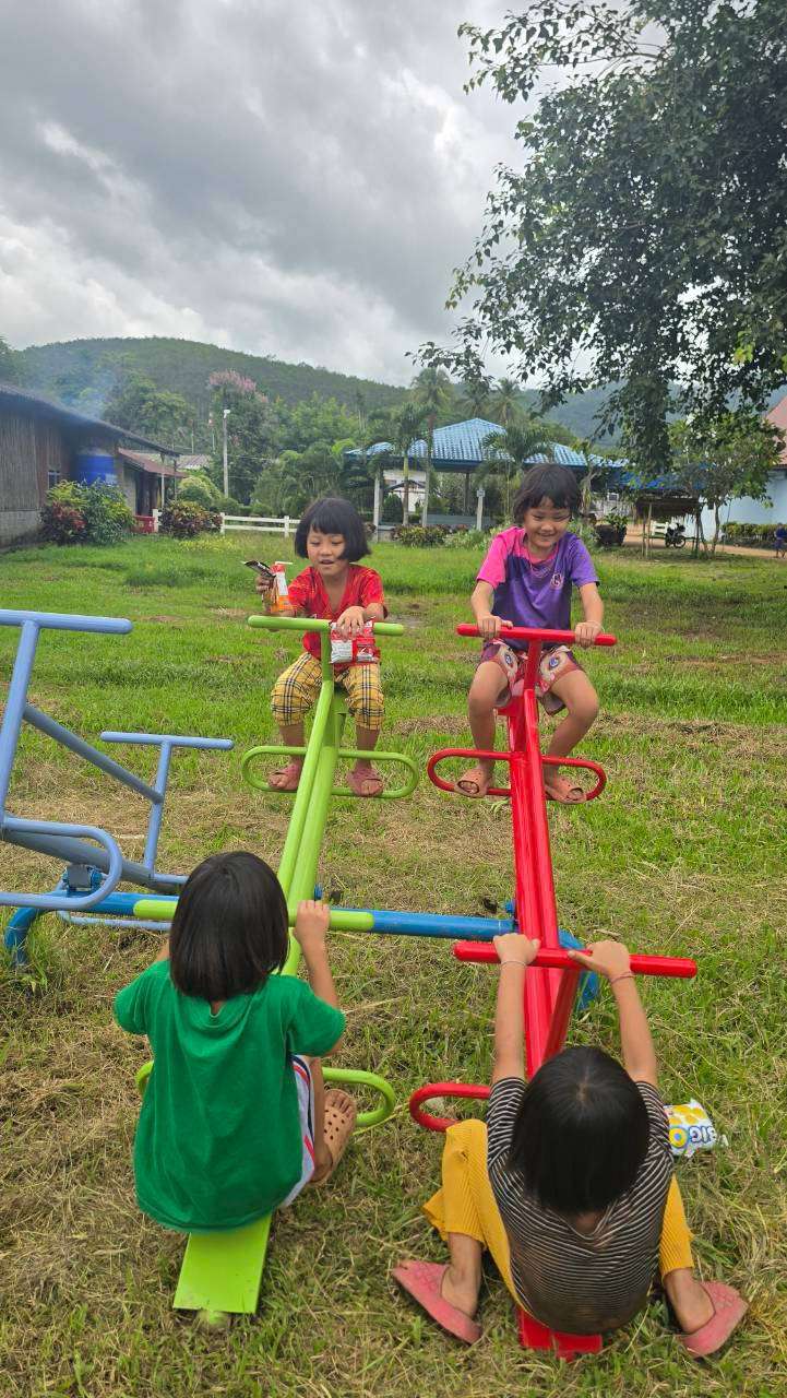 The children enjoy playing and having fun with their friends.