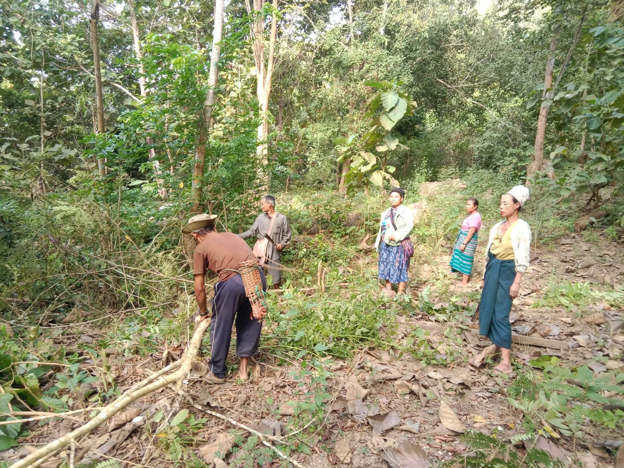 The church clearing the land where the school building can be constructed.
