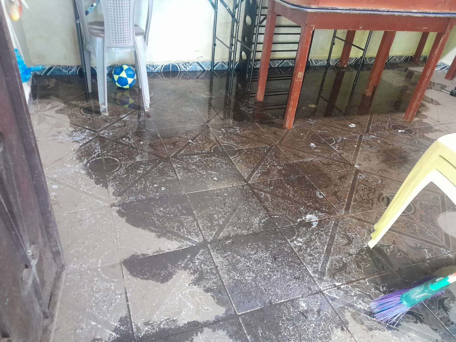 Damage caused by rainwater 