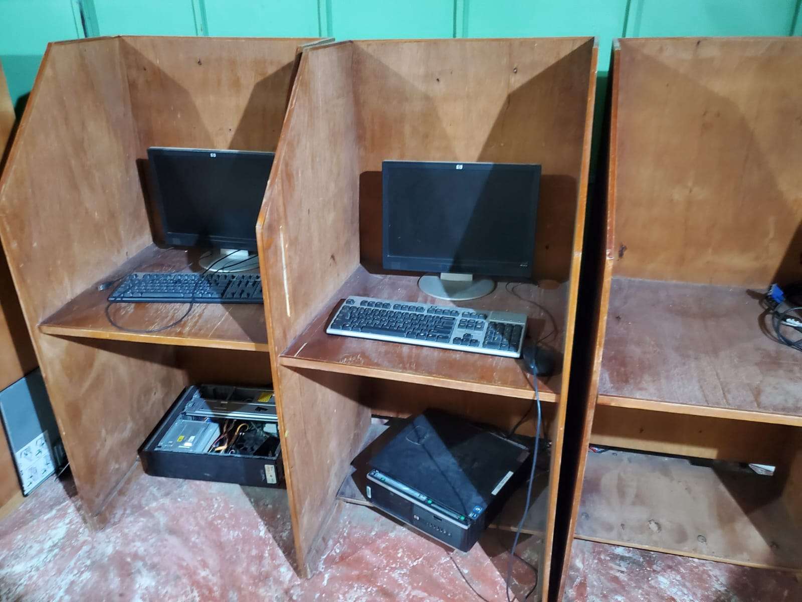 The computers are damaged and do not turn on