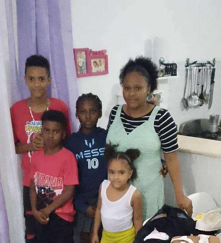 The mother and family