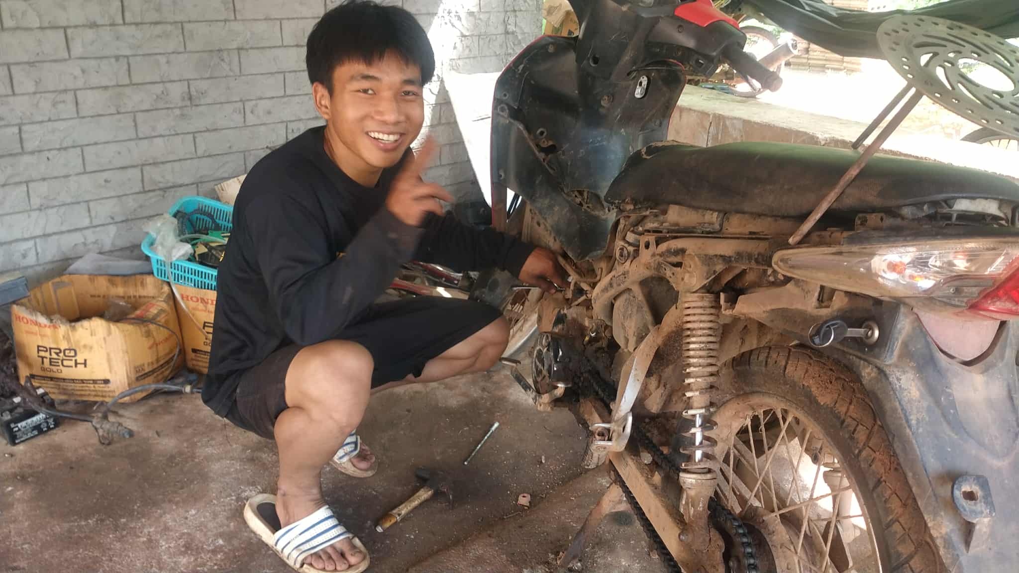 Chaiwat smiles and never backs down from the work I love.