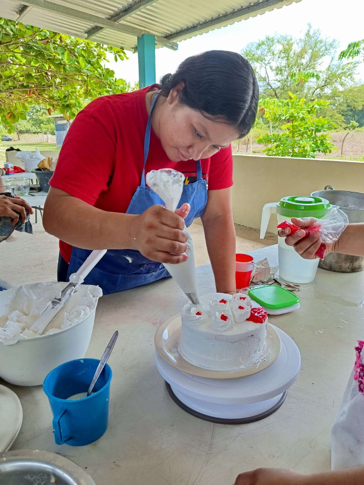 Participant in their practical workshop class