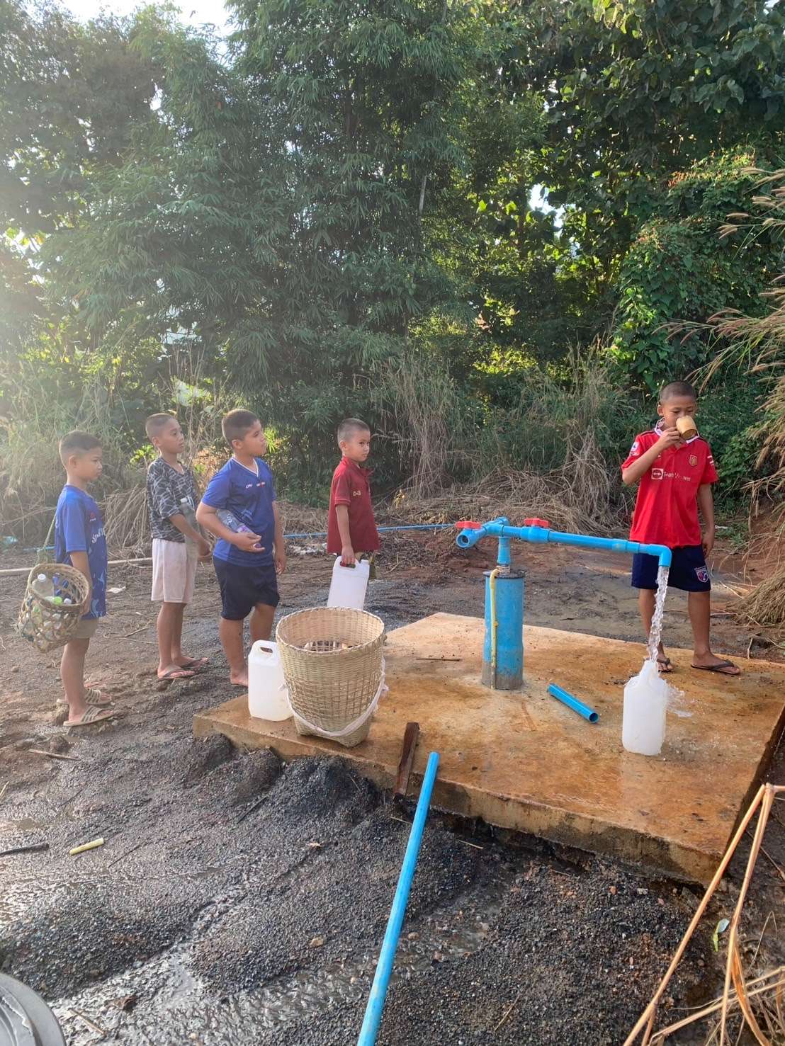 The well has not been filtered clean.